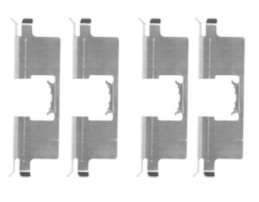 HELLA PAGID Комплектующие, колодки дискового тормоза 8DZ 355 204-651